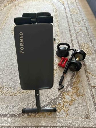 Гиря гантели спинка для пресса Эспандер