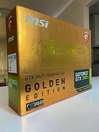 Продам видеокарту GTX 980ti Golden Edition 6G