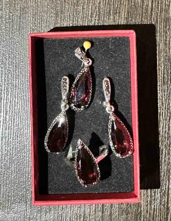 Набор украшений серебро