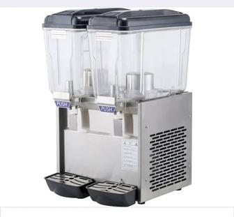 Сокоохладитель двойной. Две емкости по 18 литров
Размеры 406 451 689 мм