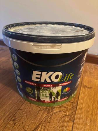 Акриловая моющаяся краска EKOlife 14 литров в персиковом оттенке