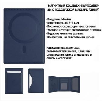 Магнитный кошелек-картхолдер 3в1