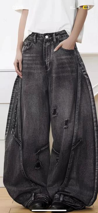 Супер широкие Багги джинс