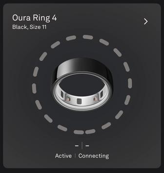 Кольцо Oura Ring 4 Black 11 size