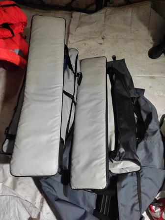 Накладки на банки из ПВХ ткани.