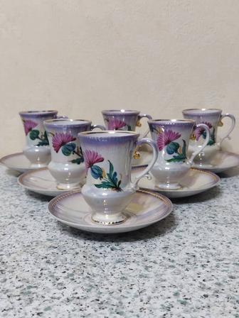 Коростенский фарфор. Новый кофейный сервиз из 16 предметов.