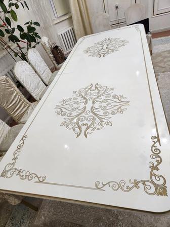 3- х. Метровый супер качественный стол новый который куплен за 320 тыс тг.