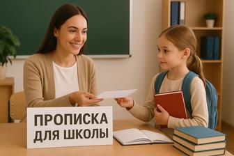 Прописка для школы, для садика и других целей по микроучастку.