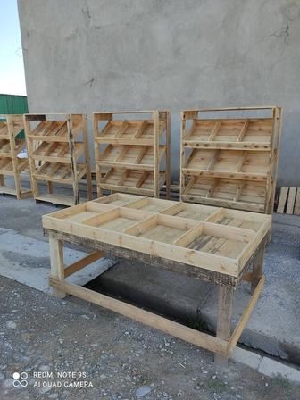 Овощ полка из дерева