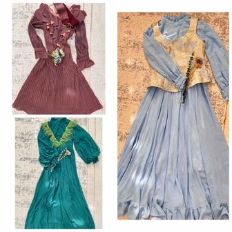 Платья, кәжекей, келіндерге және күнделікті киюге арналған көйлектер