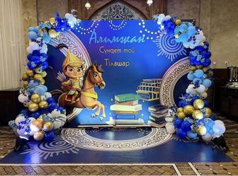 Шары баннер оформление