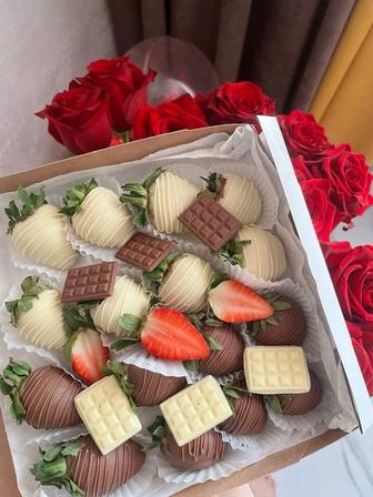 клубника в шоколаде