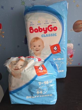 Памперсы babyGo 4 maxi