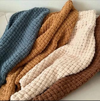 Вязка пледов на заказ ,из гипоаллергенной пряжи