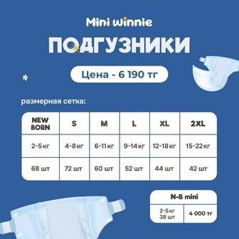 Подгузники трусики Miniwinnie