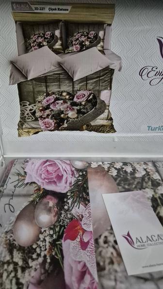Двуспалки alaca 3d комплект постельного белья турция