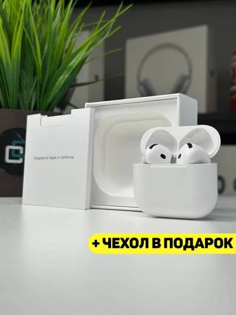 AirPods 4 Premium 1в1 чехол в подарок. Беспроводные наушники Эйрподс 4