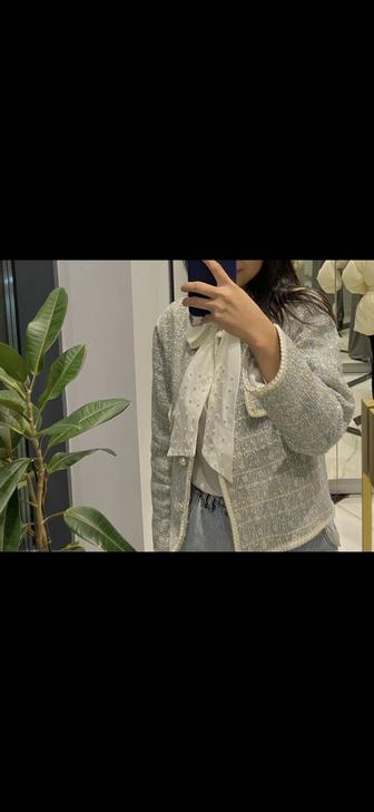 Пиджак твидовый женский