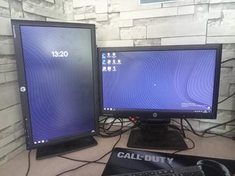 Два монитора HP Compaq LA2006x отличное качество изображения, идеальные д