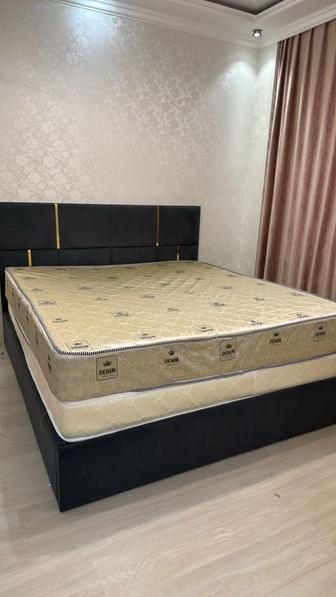 Кровать Gray 180 двуспальная, 180x200 см (с 2матрасом, подъемный механизм)