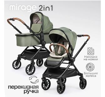 Продам Коляска универсальная 2 в 1 TOMIX Mirage, оливковый