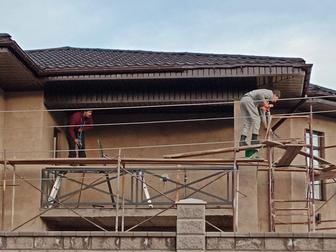 Фронтон карниз сайдинг водосток установка с материалами