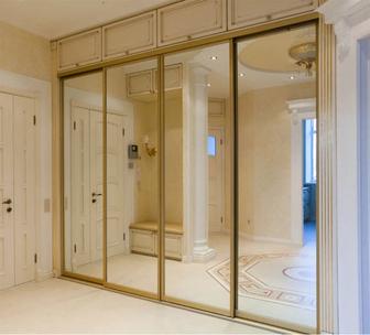 Двери шкаф купе с зеркалами