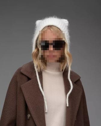 Шапка чепчик с ушками новая