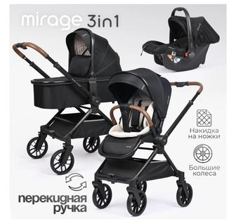 Коляска универсальная 3 в 1 TOMIX Mirage, черный