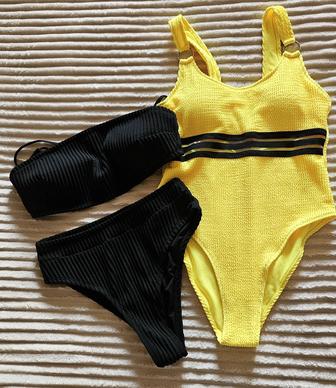 Купальник слитный, бандо м/46р