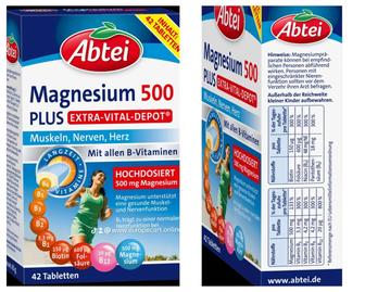 Витамины Abtei Magnesium 500 Plus Extra-Vital-Depot (Германия)