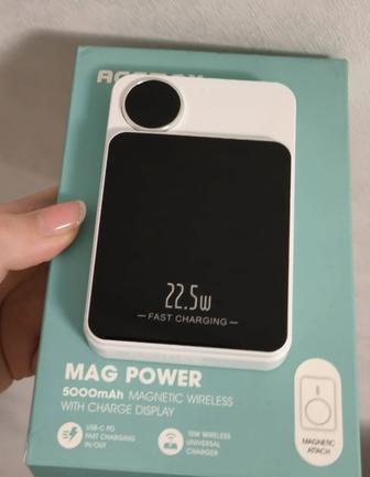 Магнитный Power Bank ACEMAX 5000 mAh 22.5W MagSafe