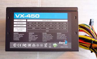 Блок питания AEROCOOL VX-450, НОВЫЙ. Астана