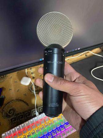Студийный микрофон. Конденсаторный микрофон М-Audio Luna 2.