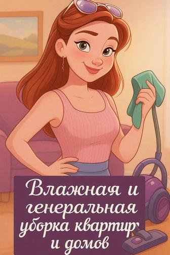 Уборка квартир и домов по субботам и воскресеньям