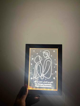 Неоновая акриловая картина