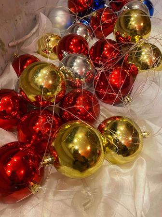Елочные игрушки шары новогодние