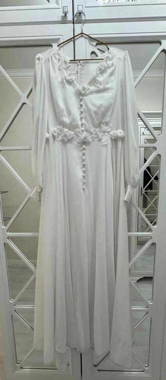 Вечернее белое платье - 48/50рр