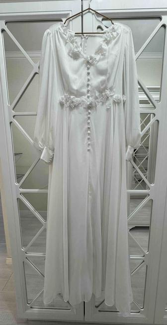 Белое платье на кыз узату, кудалык - 48/50рр