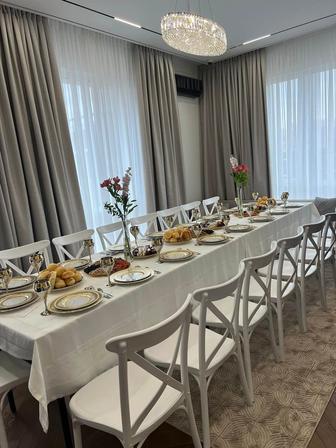 Прокат, аренда стол, стулья, посуда, прозрачные стулья, круглый стол