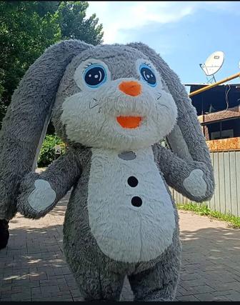 Поздравление от красивого зайчика