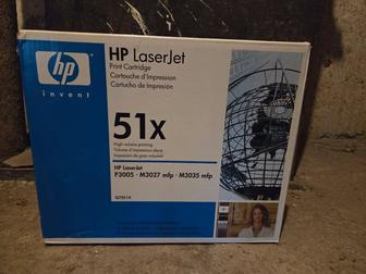 Картридж HP laserjet 51X toner черный новый в упаковке