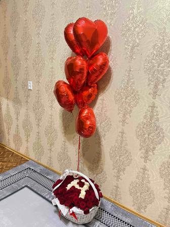 Цветы и шарики