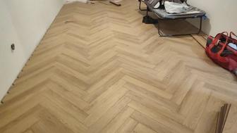 Укладка ламината елка с фаска