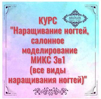 Курс Наращивание ногтей (салонное моделирование МИКС все виды наращивания