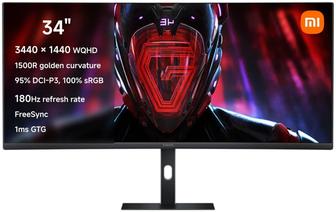 Монитор 34 Xiaomi Curved Gaming Monitor 180.0 Гц