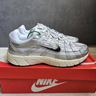 Кроссовки Nike P-6000 White Metallic Silver Flat Silver оригинал