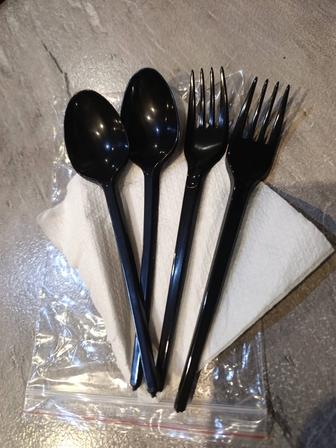 Ложки, вилки пластик набор