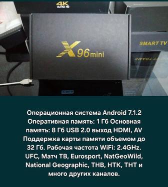 Смарт тв бокс X96mini.