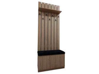 Прихожая Лофт. Вешалка с тумбой и мягким сиденьем. Новая